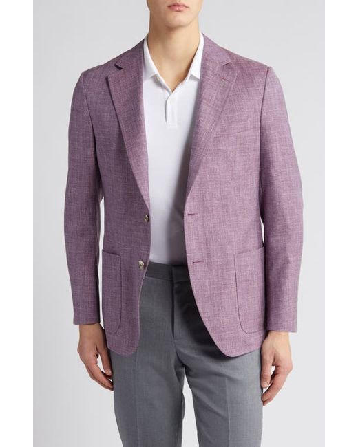 Peter Millar Tailored Fit Wool Silk Linen Blend Sport Coat