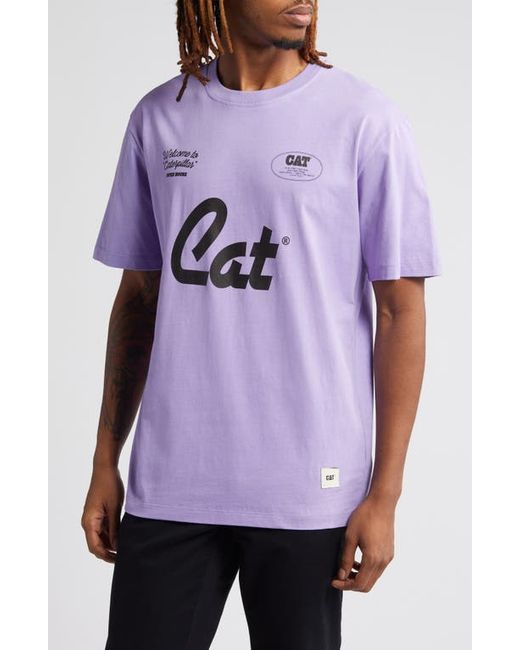 Cat Wwr Open House Cotton Graphic T-Shirt