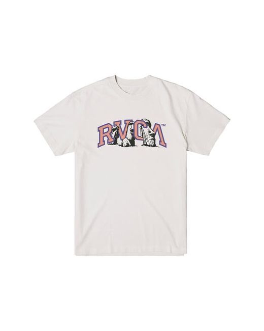 Rvca Rapa Nui Cotton Graphic T-Shirt