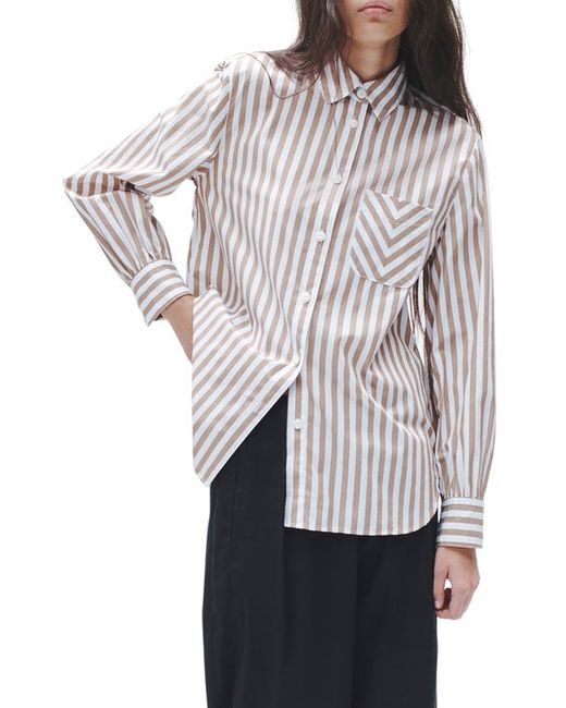 Rag & Bone Maxine Stripe Cotton Button-Up Shirt