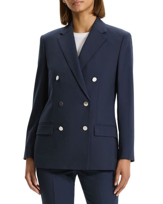 Theory Oxford Boxy Double Breasted Jacket