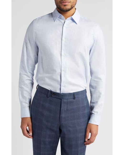 Ted Baker London Romeo Regular Fit Linen Cotton Button-Up Shirt