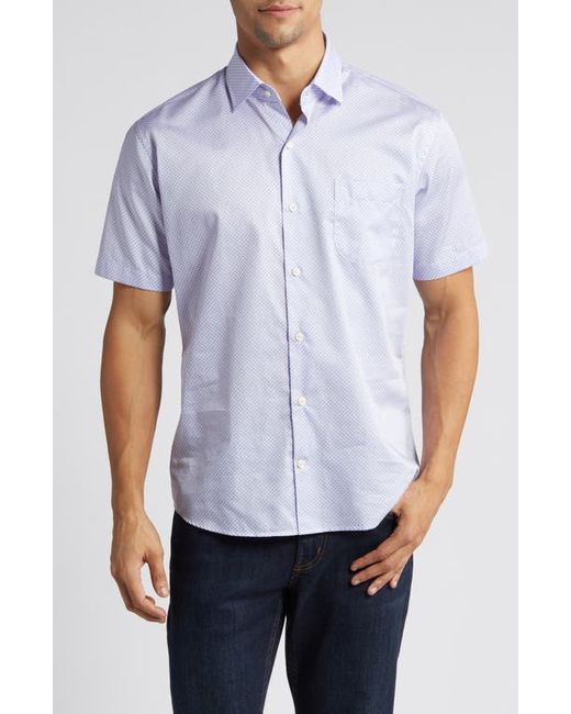 Peter Millar Crown First Squeeze Short Sleeve Cotton Button-Up Shirt
