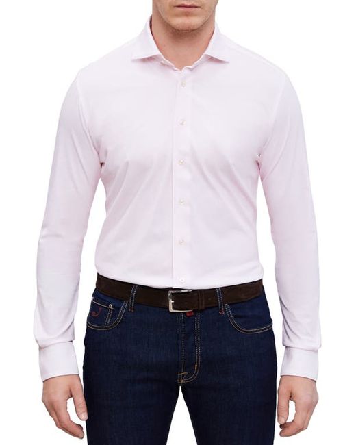 Emanuel Berg 4Flex Modern Fit Knit Button-Up Shirt