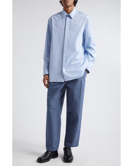 Jil Sander Stripe Cotton Button-Up Shirt