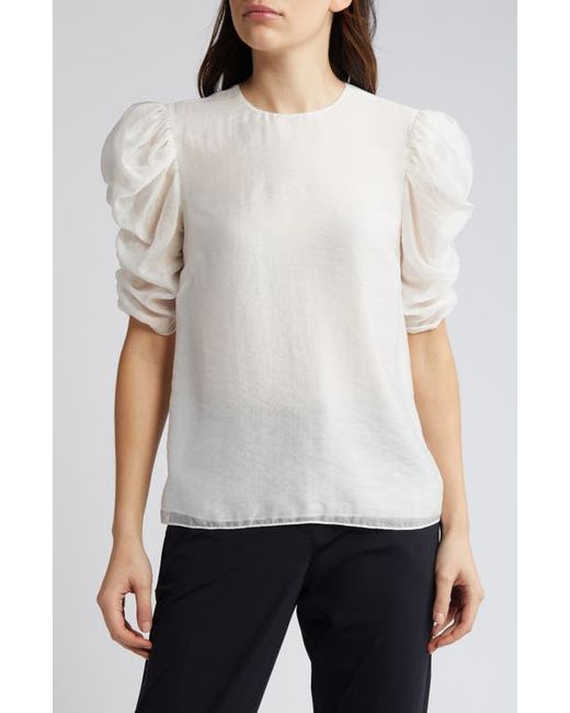 Ted Baker London Sachiko Ruched Elbow Sleeve Top