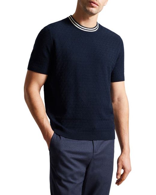 Ted Baker London Hanam Textured Short Sleeve Sweater