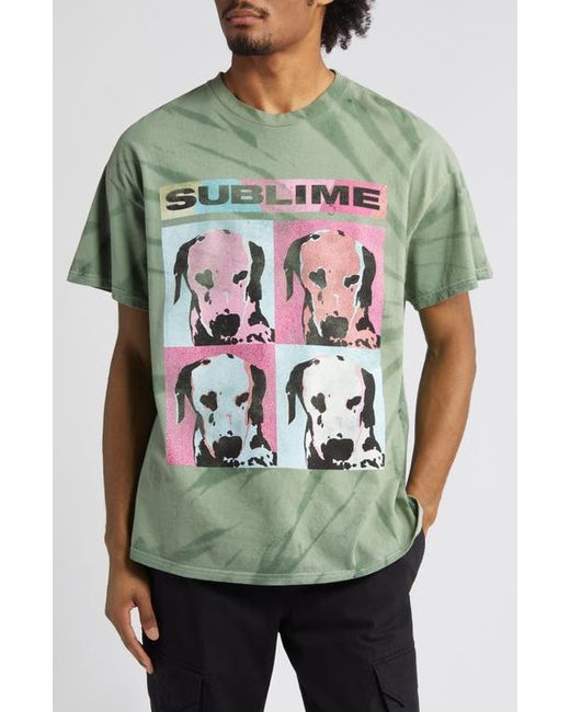 Merch Traffic Sublime Dalmatian Tie Dye Graphic T-Shirt
