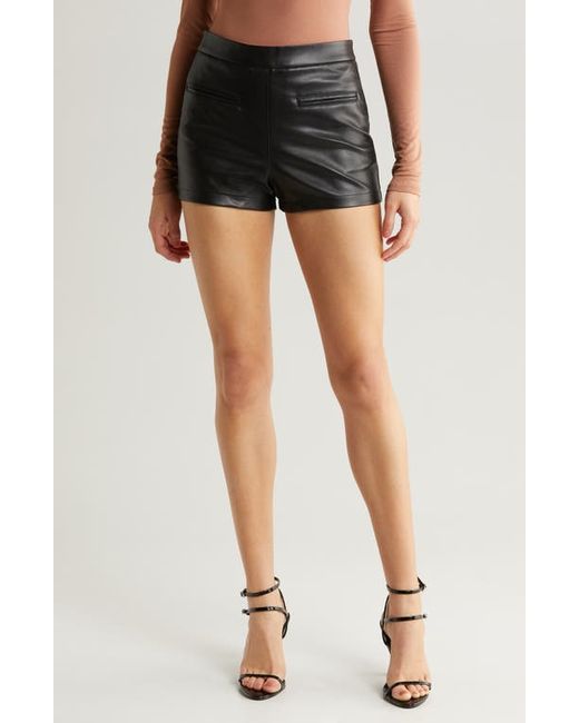 Afrm Hailey Faux Leather Shorts
