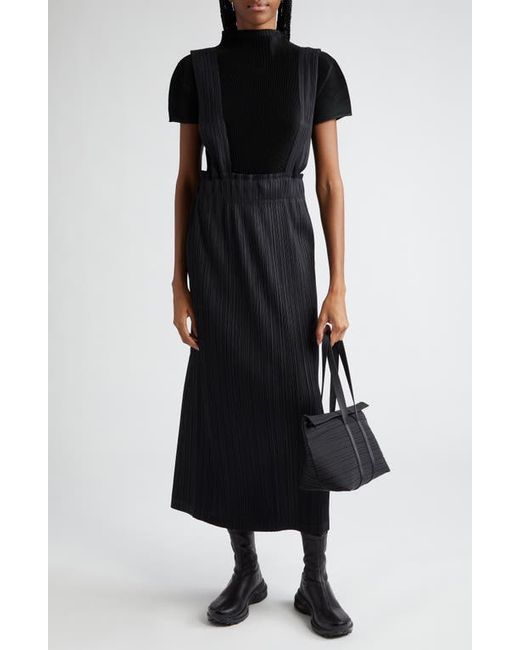 Pleats Please By Issey Miyake Thicker Bottoms Pleated Crop Overall Skirt