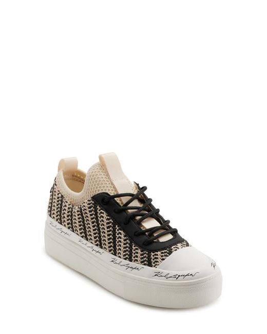 Karl Lagerfeld Cona Platform Sneaker Natural/Cream