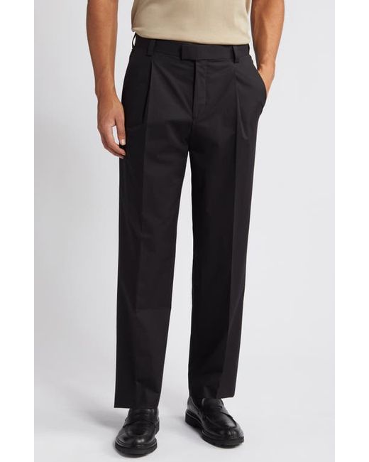Boss Theodor Pleated Stretch Cotton Pants