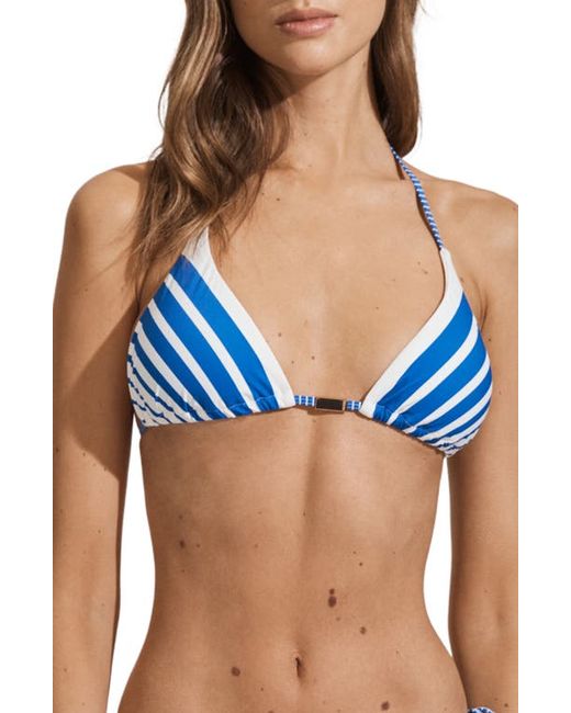 Reiss Tilly Stripe Triangle Bikini Top