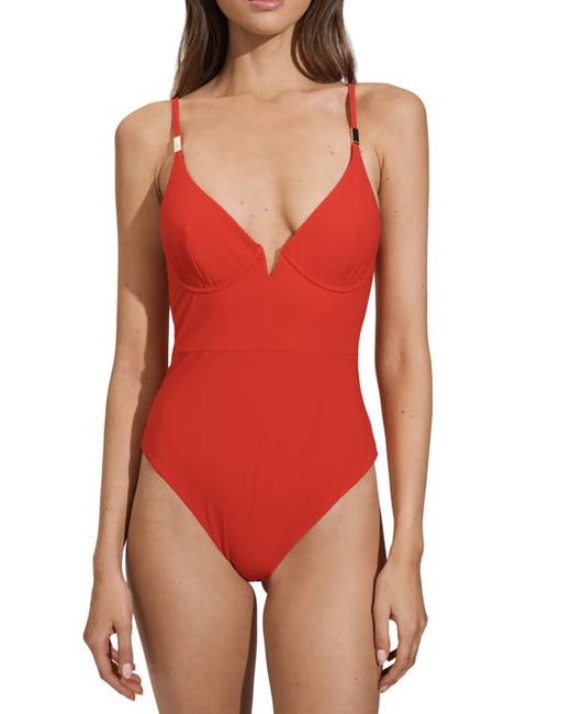 Reiss Amber Back Cutout One-Piece Swimsuit