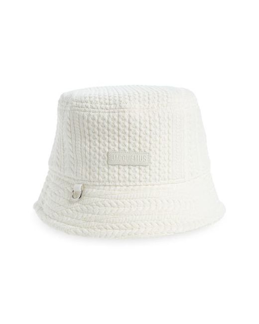 Jacquemus Le Bob Belo Cable Stitch Bucket Hat