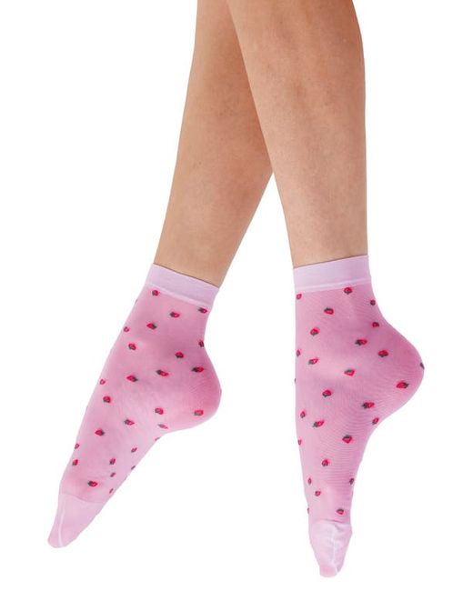 Pretty Polly Strawberry Anklet Socks