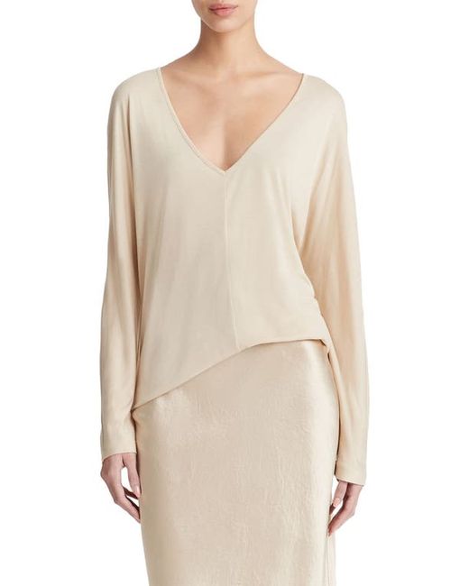 Vince Relaxed V-Neck Knit Top