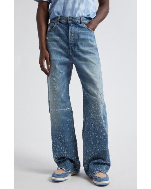 Amiri Shotgun Distressed Denim Baggy Jeans