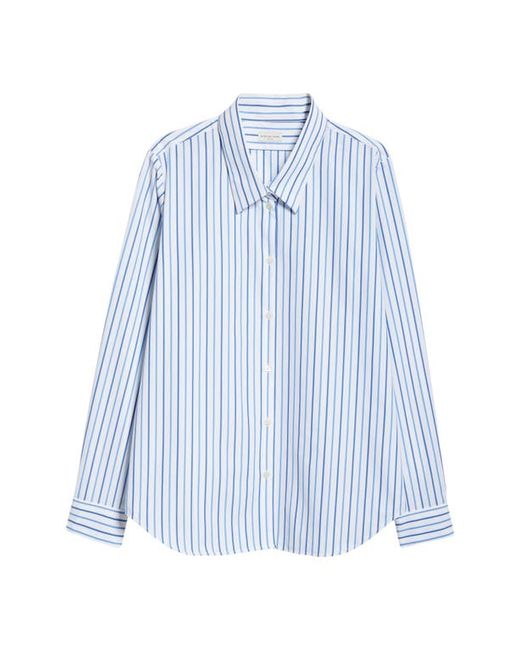 Dries Van Noten Celina Stripe Cotton Button-Up Shirt