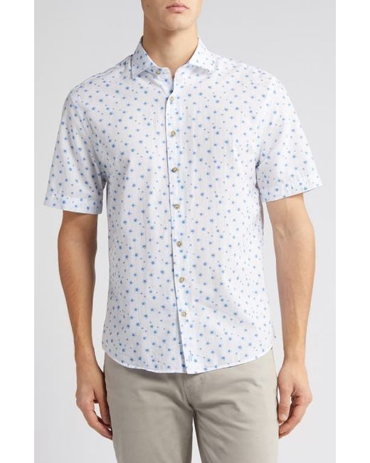 Johnnie-o Benson Floral Short Sleeve Stretch Button-Up Shirt