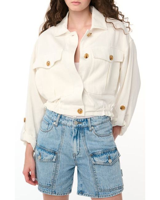 Blank NYC Cotton Linen Utility Jacket