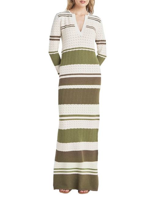 Splendid Despina Stripe Long Sleeve Maxi Sweater Dress