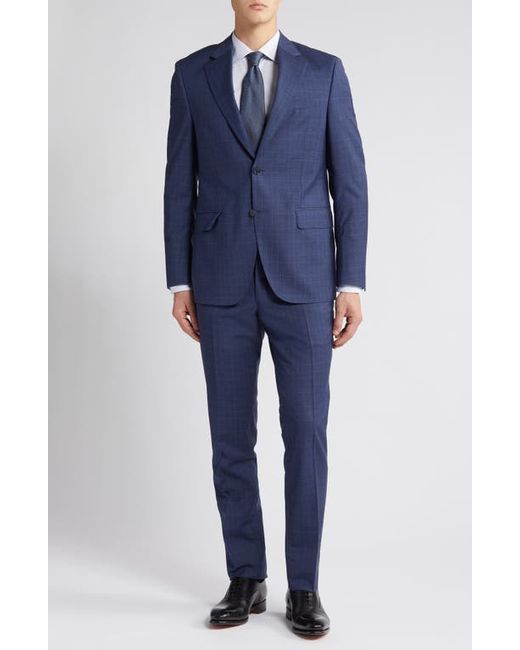 Peter Millar Tailored Fit Plaid Wool Suit