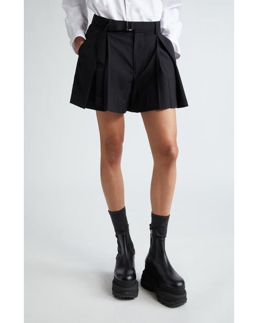 Sacai Belted Suiting Shorts