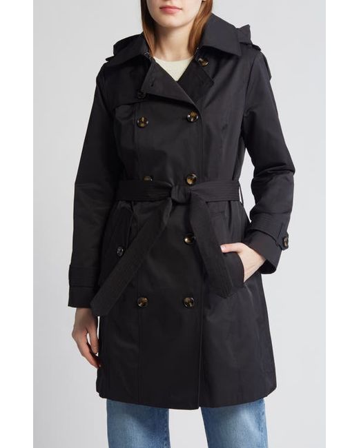 London Fog Water Repellent Belted Trench Coat