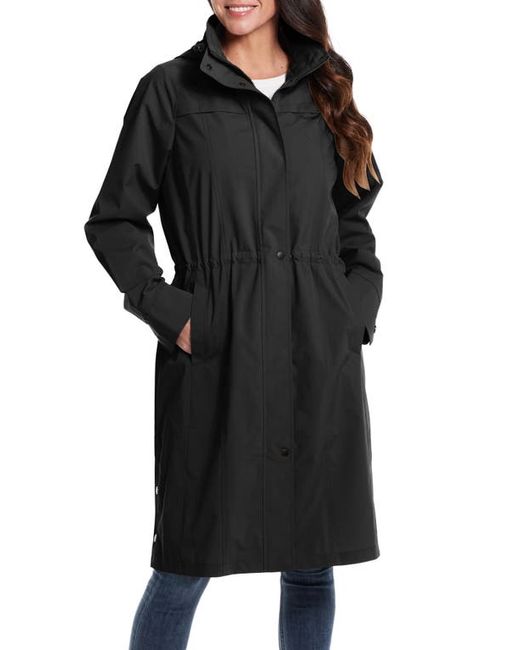 Gallery Water Resistant Raincoat with Removable Hood