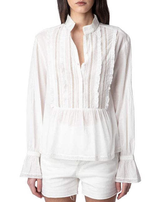Zadig & Voltaire Tricia Ruffle Pullover Shirt