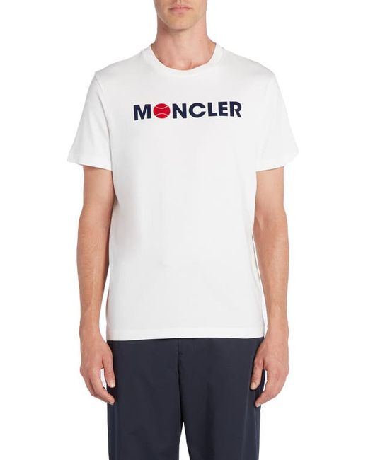 Moncler Flocked Logo Cotton T-Shirt