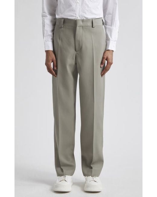 Jil Sander Relaxed Fit Flat Front Wool Pants
