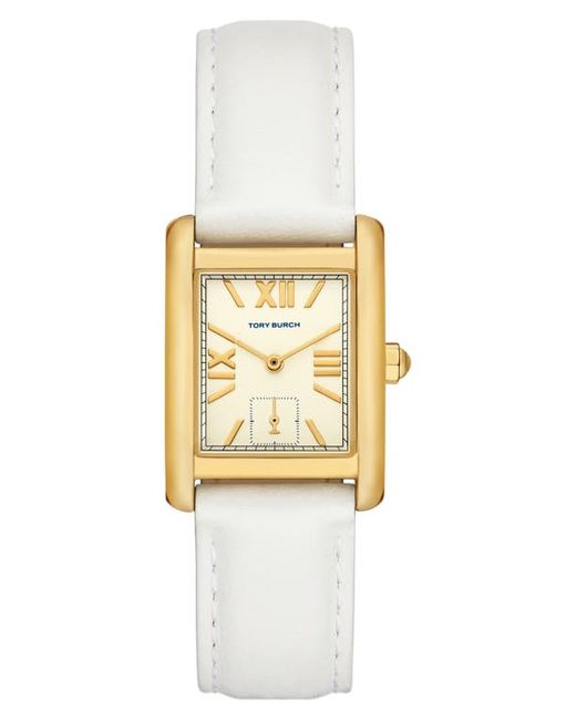 Tory Burch The Eleanor Leather Strap Watch 25mm x 34mm
