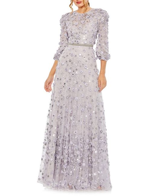Mac Duggal Floral Lace Gown