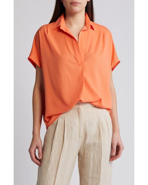 French Connection Popover Crepe Top