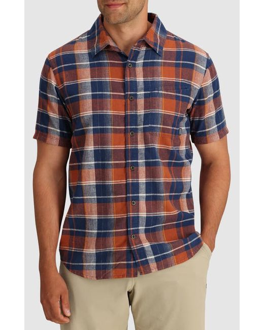 Outdoor Research Weisse Plaid Short Sleeve Button-Up Shirt