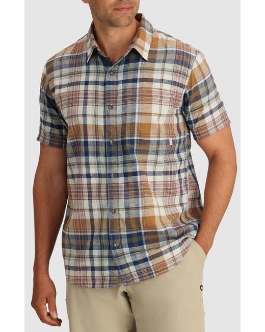Outdoor Research Weisse Plaid Short Sleeve Button-Up Shirt