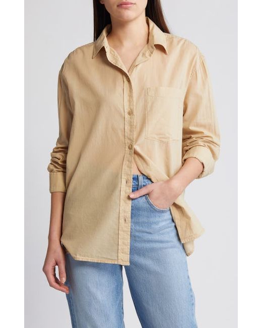 Treasure & Bond Cotton Voile Button-Up Shirt