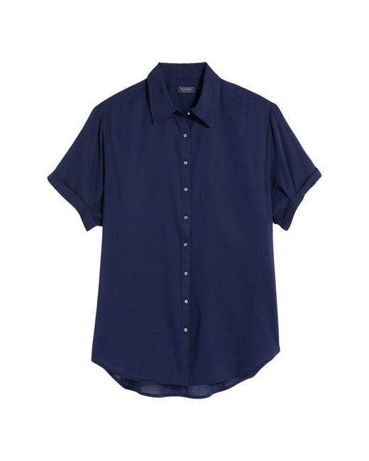 Vineyard Vines Short Sleeve Cotton Blend Button-Up Shirt