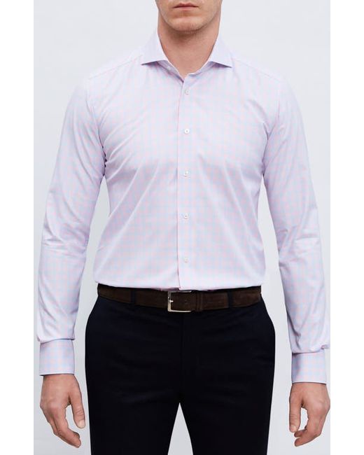 Emanuel Berg Prince of Wales Slim Fit Check Twill Button-Up Shirt