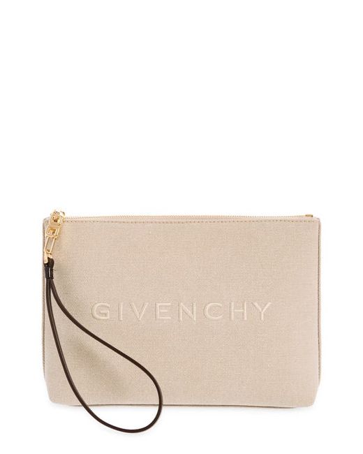 Givenchy Logo Canvas Travel Pouch