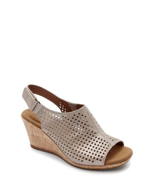 Rockport Briah Perforated Wedge Sandal Wide Width Available