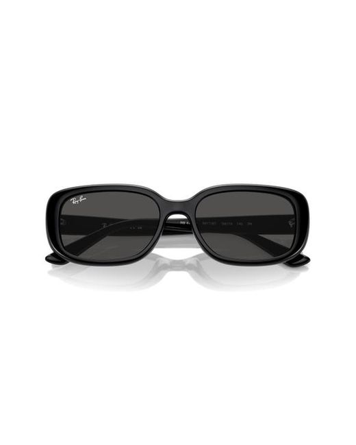 Ray-Ban 56mm Pillow Rectangular Sunglasses Dark Grey/Black