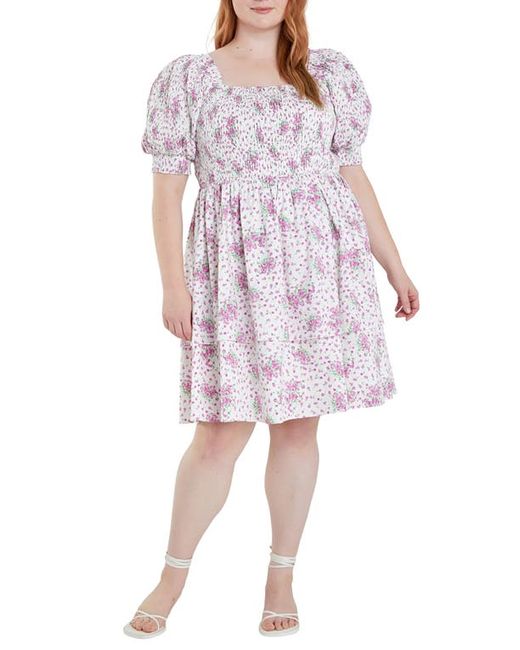 English Factory Floral Tiered Smocked Minidress