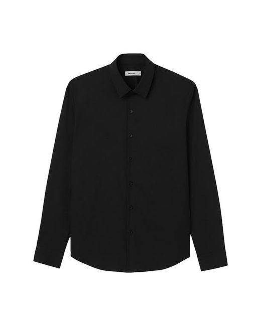 Sandro Fitted Stretch Button-Up Shirt