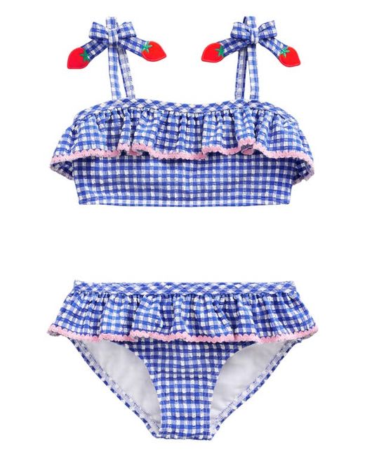 Mini Boden Frilly Seersucker Two-Piece Swimsuit