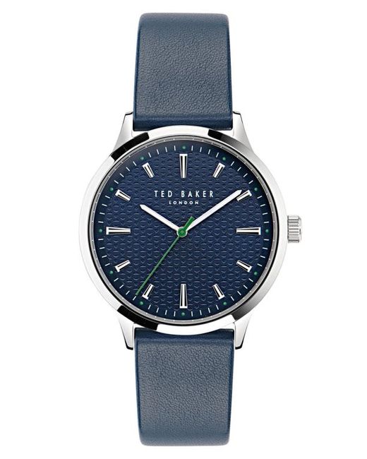 Ted Baker London Leather Strap Watch 20mm