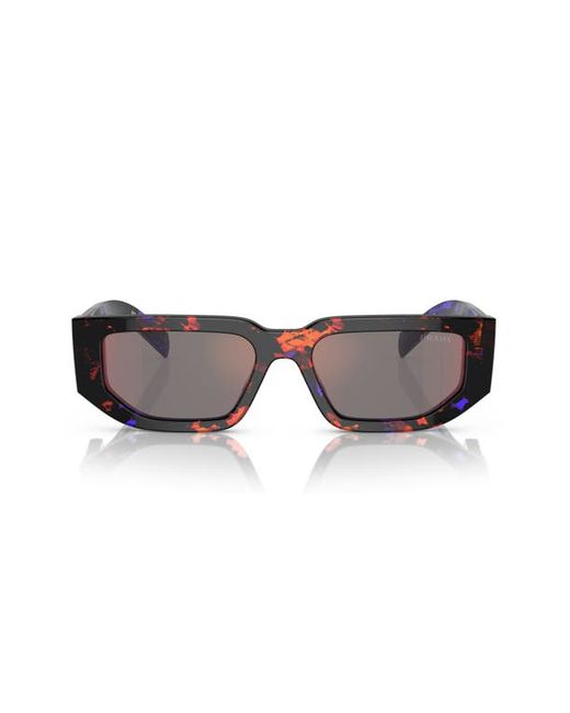 Prada 54mm Rectangle Polarized Sunglasses