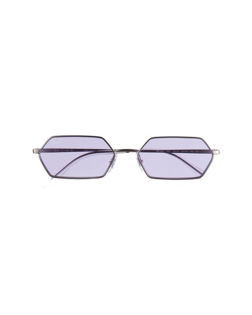 Ray-Ban Yevi 58mm Tinted Rectangular Sunglasses